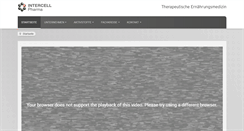 Desktop Screenshot of intercell-pharma.de