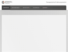Tablet Screenshot of intercell-pharma.de